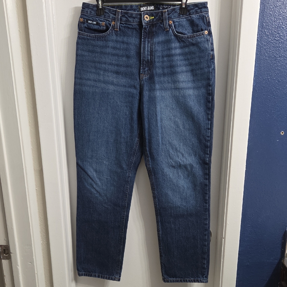 DKNY Women's Blue Straight Leg Jeans